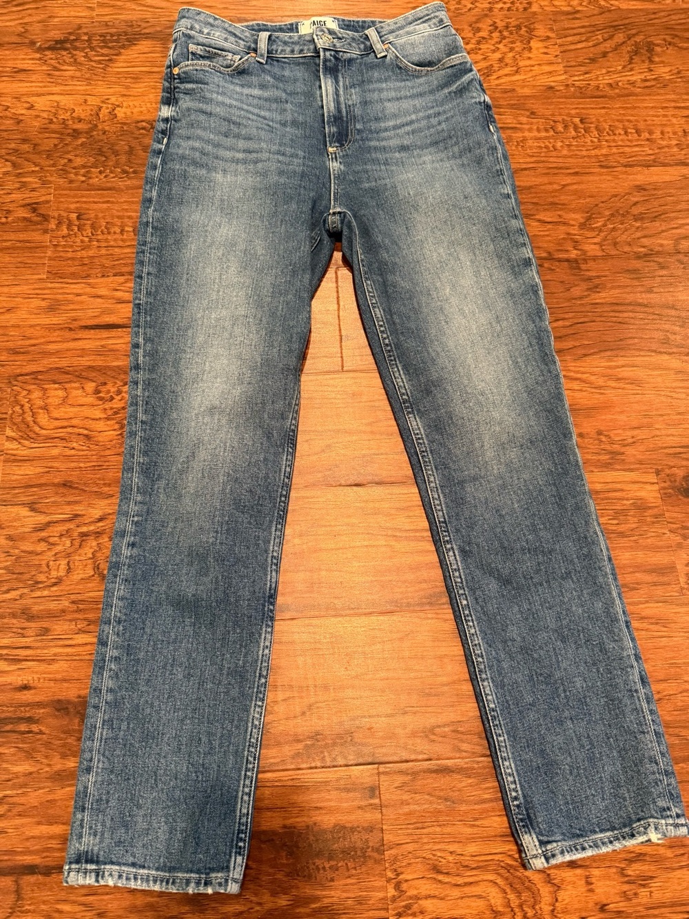 PAIGE Sarah Slim Cropped Ankle Jeans Medium Wash Size 28